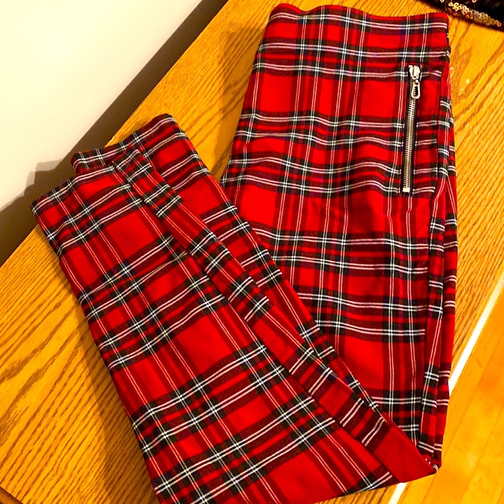 Zara plaid pants